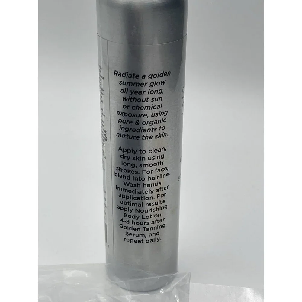 Suzanne Somers‎ Organics Golden Tanning Serum 4 oz With Mitten